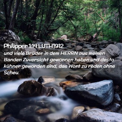 Picture 02 - Philipper 1:14 LUTH1912 - und viele Brüder in dem HERRN aus meinen Banden - Bible Verse Picture