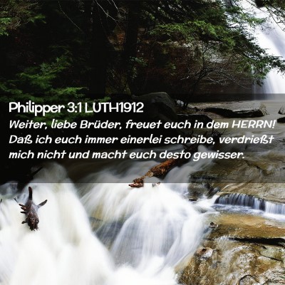 Picture 02 - Philipper 3:1 LUTH1912 - Weiter, liebe Brüder, freuet euch in dem HERRN! - Bible Verse Picture