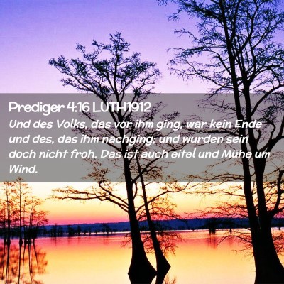 Picture 02 - Prediger 4:16 LUTH1912 - Und des Volks, das vor ihm ging, war kein Ende - Bible Verse Picture