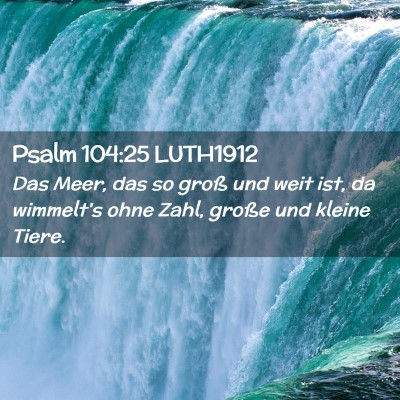 Picture 02 - Psalm 104:25 LUTH1912 - Das Meer, das so groß und weit ist, da wimmelt's - Bible Verse Picture