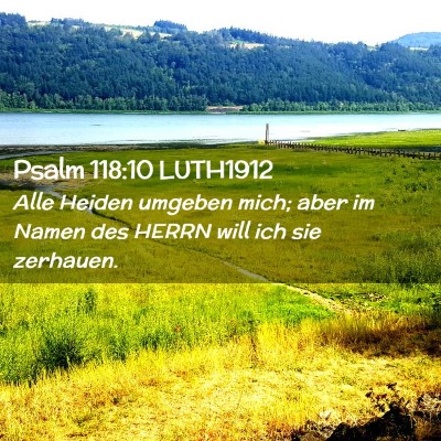 Picture 02 - Psalm 118:10 LUTH1912 - Alle Heiden umgeben mich; aber im Namen des HERRN - Bible Verse Picture