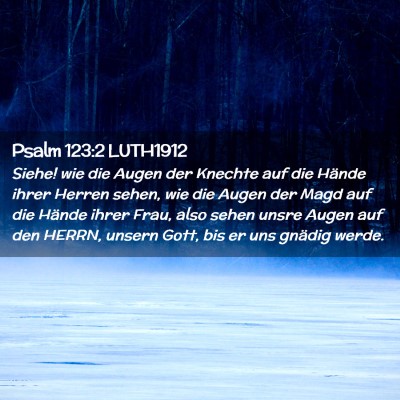 Picture 02 - Psalm 123:2 LUTH1912 - Siehe! wie die Augen der Knechte auf die Hände - Bible Verse Picture