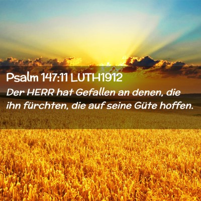 Picture 02 - Psalm 147:11 LUTH1912 - Der HERR hat Gefallen an denen, die ihn - Bible Verse Picture