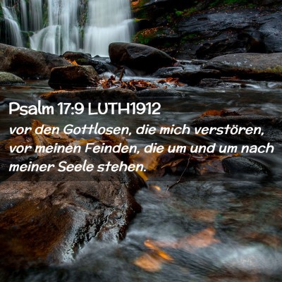 Picture 02 - Psalm 17:9 LUTH1912 - vor den Gottlosen, die mich verstören, vor - Bible Verse Picture