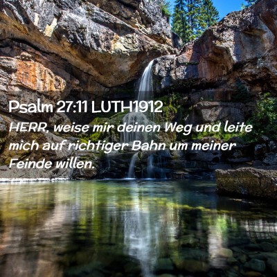 Picture 02 - Psalm 27:11 LUTH1912 - HERR, weise mir deinen Weg und leite mich auf - Bible Verse Picture