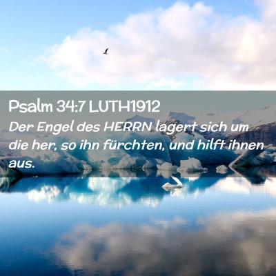 Picture 02 - Psalm 34:7 LUTH1912 - Der Engel des HERRN lagert sich um die her, so - Bible Verse Picture