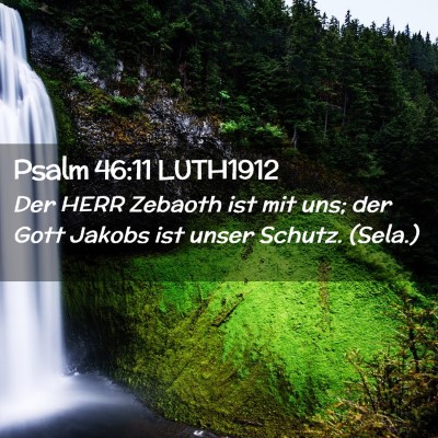 Picture 02 - Psalm 46:11 LUTH1912 - Der HERR Zebaoth ist mit uns; der Gott Jakobs ist - Bible Verse Picture