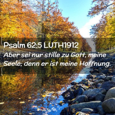 Picture 02 - Psalm 62:5 LUTH1912 - Aber sei nur stille zu Gott, meine Seele; denn er - Bible Verse Picture