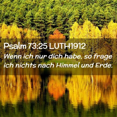 Picture 02 - Psalm 73:25 LUTH1912 - Wenn ich nur dich habe, so frage ich nichts nach - Bible Verse Picture