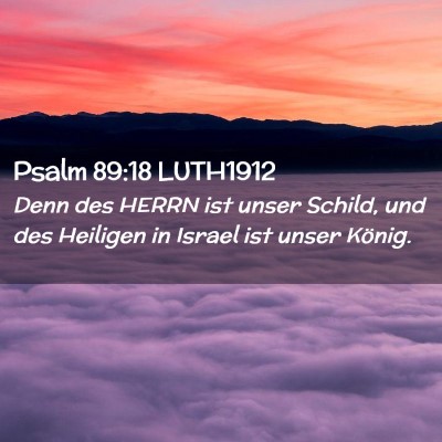Picture 02 - Psalm 89:18 LUTH1912 - Denn des HERRN ist unser Schild, und des Heiligen - Bible Verse Picture