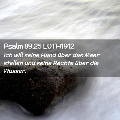 Picture 02 - Psalm 89:25 LUTH1912 - Ich will seine Hand über das Meer stellen und - Bible Verse Picture