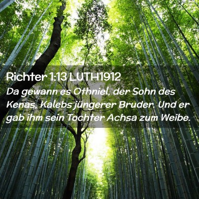 Picture 02 - Richter 1:13 LUTH1912 - Da gewann es Othniel, der Sohn des Kenas, Kalebs - Bible Verse Picture