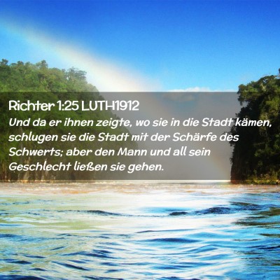 Picture 02 - Richter 1:25 LUTH1912 - Und da er ihnen zeigte, wo sie in die Stadt - Bible Verse Picture