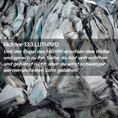 Picture 02 - Richter 13:3 LUTH1912 - Und der Engel des HERRN erschien dem Weibe und - Bible Verse Picture