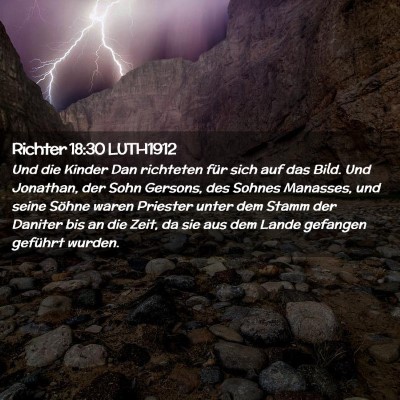 Picture 02 - Richter 18:30 LUTH1912 - Und die Kinder Dan richteten für sich auf das - Bible Verse Picture