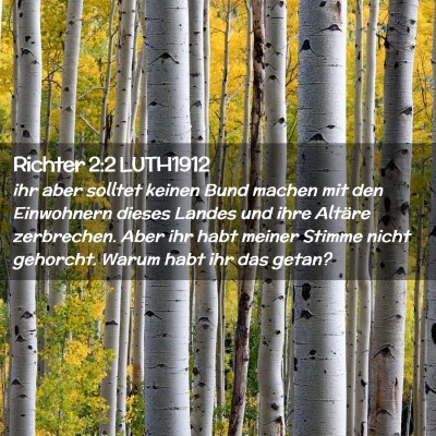 Picture 02 - Richter 2:2 LUTH1912 - ihr aber solltet keinen Bund machen mit den - Bible Verse Picture