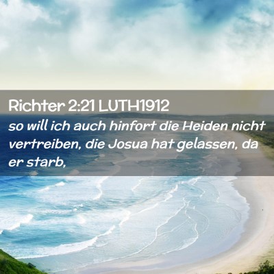 Picture 02 - Richter 2:21 LUTH1912 - so will ich auch hinfort die Heiden nicht - Bible Verse Picture