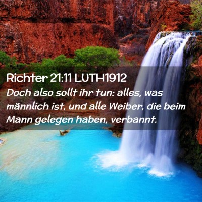 Picture 02 - Richter 21:11 LUTH1912 - Doch also sollt ihr tun: alles, was männlich - Bible Verse Picture