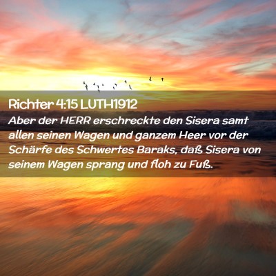 Picture 02 - Richter 4:15 LUTH1912 - Aber der HERR erschreckte den Sisera samt allen - Bible Verse Picture