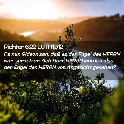 Picture 02 - Richter 6:22 LUTH1912 - Da nun Gideon sah, daß es der Engel des HERRN - Bible Verse Picture