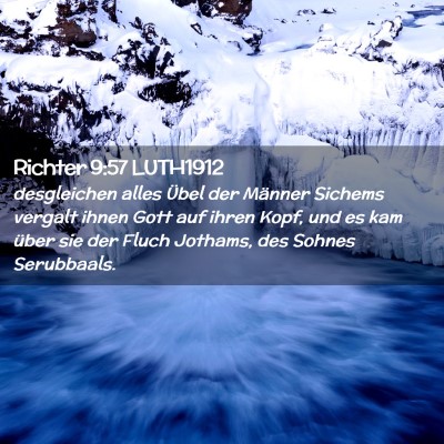 Picture 02 - Richter 9:57 LUTH1912 - desgleichen alles Übel der Männer Sichems - Bible Verse Picture