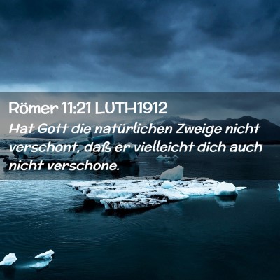 Picture 02 - Römer 11:21 LUTH1912 - Hat Gott die natürlichen Zweige nicht verschont, - Bible Verse Picture