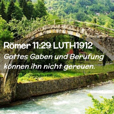 Picture 02 - Römer 11:29 LUTH1912 - Gottes Gaben und Berufung können ihn nicht - Bible Verse Picture