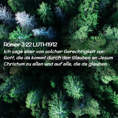 Picture 02 - Römer 3:22 LUTH1912 - Ich sage aber von solcher Gerechtigkeit vor Gott, - Bible Verse Picture