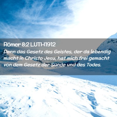 Picture 02 - Römer 8:2 LUTH1912 - Denn das Gesetz des Geistes, der da lebendig - Bible Verse Picture