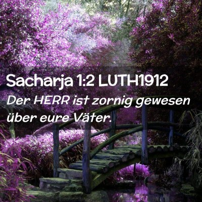 Picture 02 - Sacharja 1:2 LUTH1912 - Der HERR ist zornig gewesen über eure - Bible Verse Picture