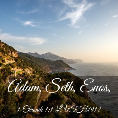 Picture 03 - 1 Chronik 1:1 LUTH1912 - Adam, Seth, - Bible Verse Picture