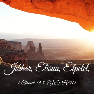Picture 03 - 1 Chronik 14:5 LUTH1912 - Jibhar, Elisua, - Bible Verse Picture