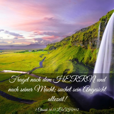 Picture 03 - 1 Chronik 16:11 LUTH1912 - Fraget nach dem HERRN und nach seiner Macht; - Bible Verse Picture