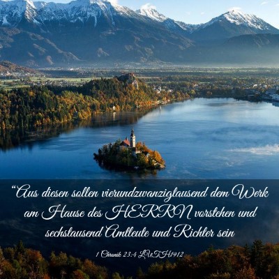 Picture 03 - 1 Chronik 23:4 LUTH1912 - “Aus diesen sollen vierundzwanzigtausend dem - Bible Verse Picture