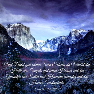 Picture 03 - 1 Chronik 28:11 LUTH1912 - Und David gab seinem Sohn Salomo ein Vorbild der - Bible Verse Picture