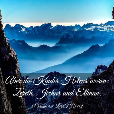 Picture 03 - 1 Chronik 4:7 LUTH1912 - Aber die Kinder Heleas waren: Zereth, Jizhar und - Bible Verse Picture