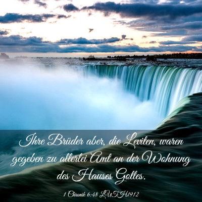 Picture 03 - 1 Chronik 6:48 LUTH1912 - Ihre Brüder aber, die Leviten, waren gegeben zu - Bible Verse Picture