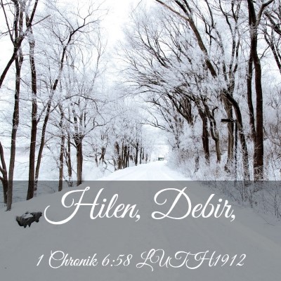 Picture 03 - 1 Chronik 6:58 LUTH1912 - Hilen, - Bible Verse Picture
