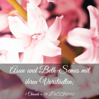 Picture 03 - 1 Chronik 6:59 LUTH1912 - Asan und Beth-Semes mit ihren - Bible Verse Picture
