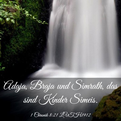Picture 03 - 1 Chronik 8:21 LUTH1912 - Adaja, Braja und Simrath, das sind Kinder - Bible Verse Picture
