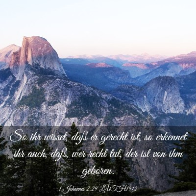 Picture 03 - 1 Johannes 2:29 LUTH1912 - So ihr wisset, daß er gerecht ist, so erkennet - Bible Verse Picture