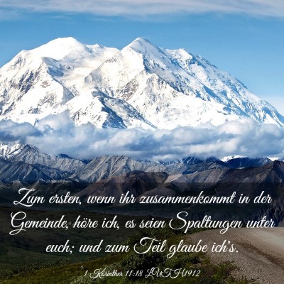 Picture 03 - 1 Korinther 11:18 LUTH1912 - Zum ersten, wenn ihr zusammenkommt in der - Bible Verse Picture
