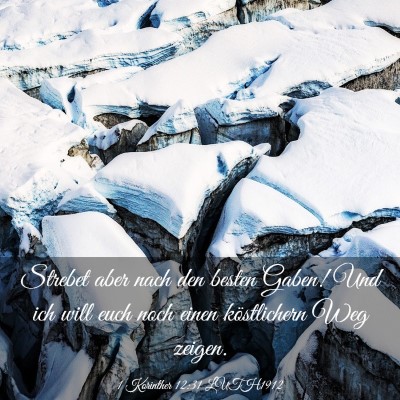 Picture 03 - 1 Korinther 12:31 LUTH1912 - Strebet aber nach den besten Gaben! Und ich will - Bible Verse Picture