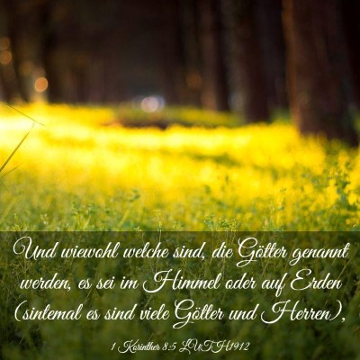 Picture 03 - 1 Korinther 8:5 LUTH1912 - Und wiewohl welche sind, die Götter genannt - Bible Verse Picture