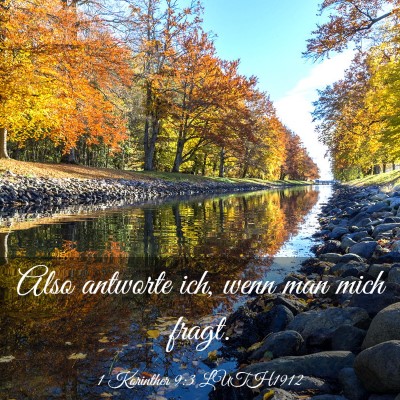 Picture 03 - 1 Korinther 9:3 LUTH1912 - Also antworte ich, wenn man mich - Bible Verse Picture