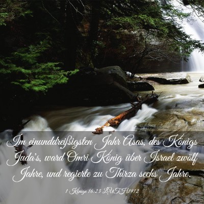 Picture 03 - 1 Könige 16:23 LUTH1912 - Im einunddreißigsten Jahr Asas, des Königs - Bible Verse Picture
