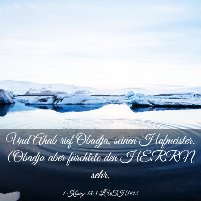 Picture 03 - 1 Könige 18:3 LUTH1912 - Und Ahab rief Obadja, seinen Hofmeister. (Obadja - Bible Verse Picture