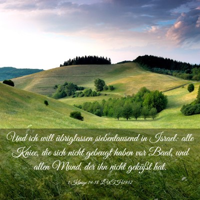 Picture 03 - 1 Könige 19:18 LUTH1912 - Und ich will übriglassen siebentausend in - Bible Verse Picture