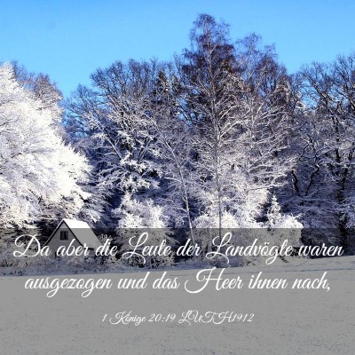 Picture 03 - 1 Könige 20:19 LUTH1912 - Da aber die Leute der Landvögte waren ausgezogen - Bible Verse Picture