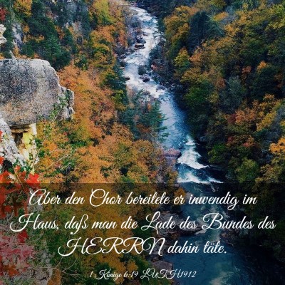 Picture 03 - 1 Könige 6:19 LUTH1912 - Aber den Chor bereitete er inwendig im Haus, daß - Bible Verse Picture